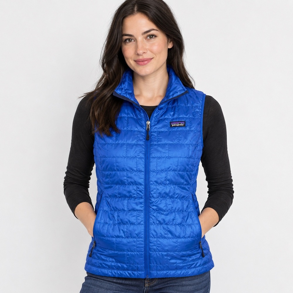 Patagonia Vest Nano Puff Quilted Blue Womens XXL